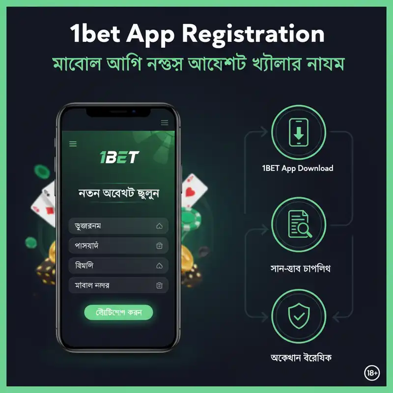 1bet App Registration Process Mobile View